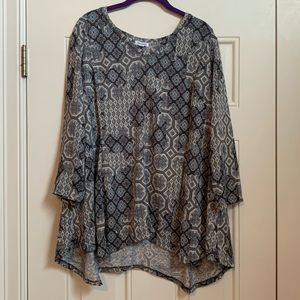 Light Blue and Silver Sweater